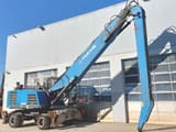 2015 Fuchs MHL350F material handler, side profile view