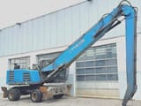 2018 Fuchs MHL350F material handler, side profile view