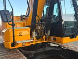 2018 JCB 220X L4F crawler excavator side view of cab and upper structure
