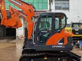 2023 Doosan DX55-9C mini excavator side view