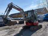 2017 Takeuchi TB138 FR mini excavator, side view