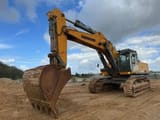 2013 Liebherr R964C LITRONIC crawler excavator, side profile view