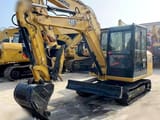 2020 Caterpillar 305.5E2 mini excavator, front three-quarter view