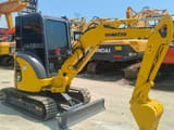 2024 Komatsu PC30MR mini excavator, front three-quarter view