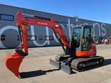 2013 Kubota KX155-3 mini excavator, side profile view