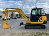 2022 Komatsu PC58-8 crawler excavator, side view