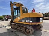 2007 Caterpillar 312C crawler excavator, rear three-quarter view