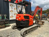2018 Kubota U36-4 mini excavator, rear three-quarter view