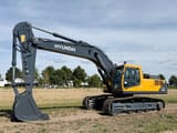 2025 Hyundai R340L SMART crawler excavator, side view