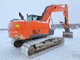 2014 Hitachi Zaxis 180LC crawler excavator, rear three-quarter view