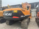 2016 Hyundai R220LC-9S crawler excavator, rear three-quarter view