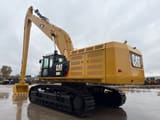 2020 Caterpillar 390F L crawler excavator, rear three-quarter view