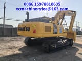2024 Komatsu PC300LC crawler excavator, rear three-quarter view