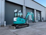 2021 Kobelco SK45SRX-6E mini excavator, rear three-quarter view