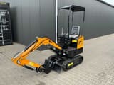 JPC HT-12 mini excavator, three-quarter front view