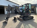 2021 Volvo ECR25 crawler excavator, side view