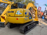 2017 Komatsu PC60-8 mini excavator rear three-quarter view