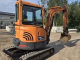 2008 Doosan DX25Z mini excavator, rear three-quarter view