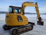 2016 Komatsu PC78US crawler excavator, rear three-quarter view