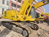 2017 Komatsu PC200-7 crawler excavator, rear three-quarter view