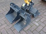 2021 Caterpillar 300.9D mini excavator buckets and quick coupler