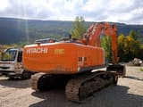 2011 Hitachi Zaxis 350LCN crawler excavator rear three-quarter view