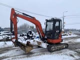 2014 Kubota U35-3 mini excavator, side view