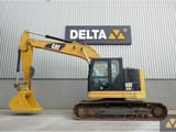 2017 Caterpillar 325FL crawler excavator, side view