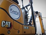 2021 Caterpillar 300.9D mini excavator side view