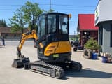 2024 XCMG EX261 mini excavator, rear three-quarter view