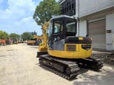 2021 Komatsu PC78US-6 crawler excavator, rear three-quarter view
