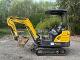 2018 New Holland E18C mini excavator, side view