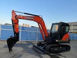 2022 Doosan DX60 mini excavator, side view