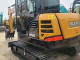2024 Sany SY55C mini excavator, rear three-quarter view