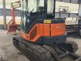 2020 Hitachi ZX50U mini excavator, rear three-quarter view