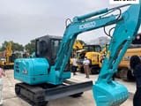 2021 Kobelco SK60 mini excavator, side view