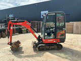 2017 Kubota KX019-4 mini excavator, side view