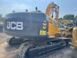 2022 JCB JS220LC crawler excavator rear three-quarter view