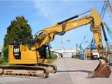 2016 Caterpillar 325FL crawler excavator, side profile view