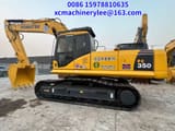2023 Komatsu PC350 crawler excavator, side profile view