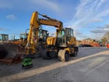 2017 Hydrema MX16 wheel excavator, front three-quarter view