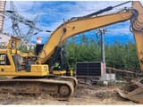 2019 Caterpillar 320-07 crawler excavator, side profile view