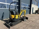 2016 Yanmar VIO10-2A mini excavator, rear three-quarter view