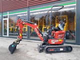 Mole M12 mini excavator, side view