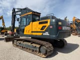 2022 Hyundai HX210AL crawler excavator, rear three-quarter view