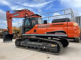 2020 Doosan DX340LCA crawler excavator side view