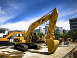 2023 Caterpillar 325C crawler excavator, side profile view