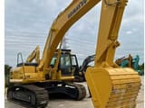 2020 Komatsu PC350 crawler excavator, front three-quarter view