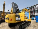 2019 Komatsu PC220 crawler excavator, rear three-quarter view