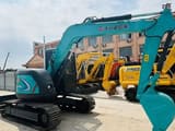 2021 Kobelco SK75-8 crawler excavator, side profile view